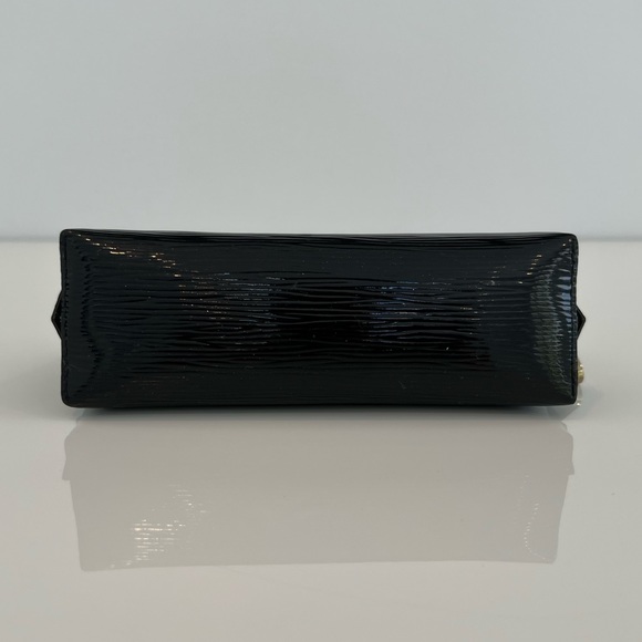 LOUIS VUITTON BLACK VERNIS LEATHER COSMETIC BAG POUCH - Picture 7 of 17